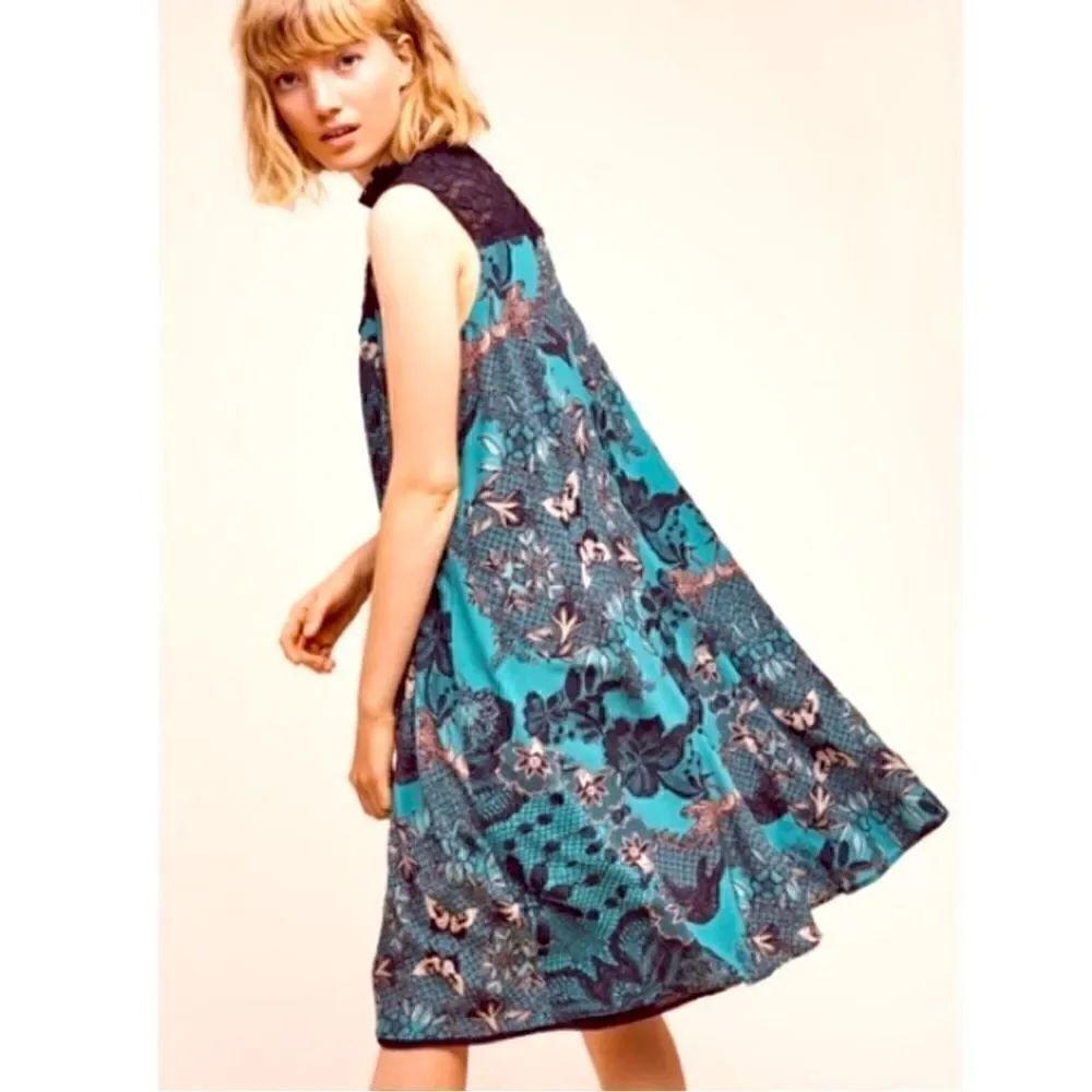 Maeve butterfly lace swing dress